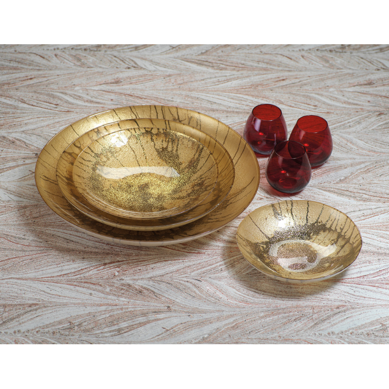 Golden Pearl Metallic Watercolor Bowls - CARLYLE AVENUE