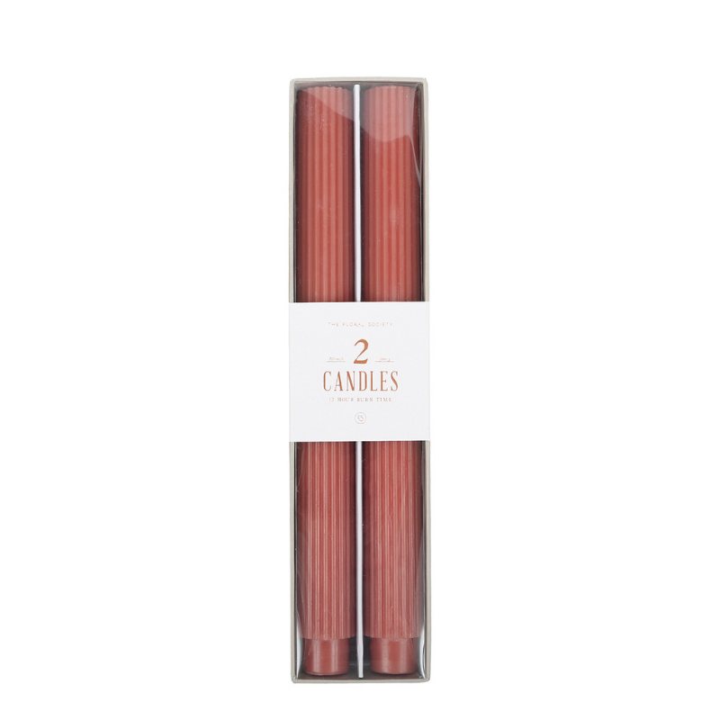 Fancy Taper Candles -  Rose - CARLYLE AVENUE