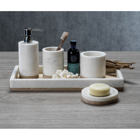 Singita Marble & Balsa Wood Vanity Set - CARLYLE AVENUE