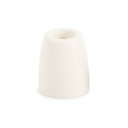 Petite Ceramic Taper Holders - Matte White - Taper Holder by Carlyle Avenue