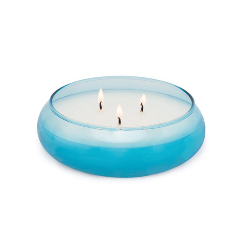 Haze Bubble Glass Candle Bowl - Driftwood & Misted Fig