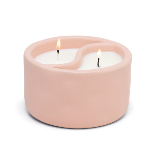 Pink Yin-Yang Ceramic Candle