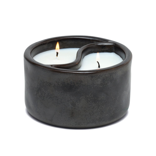 Black Yin-Yang Ceramic Candle
